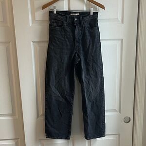 Levi’s Ribcage Black Straight Jeans